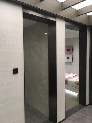 枪黑金拉丝不锈钢极窄门套