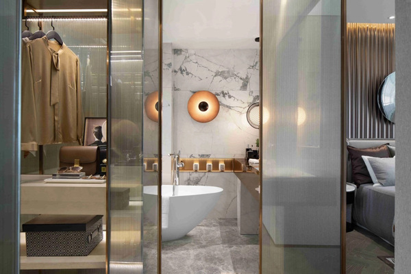 玫瑰金不锈钢隔断