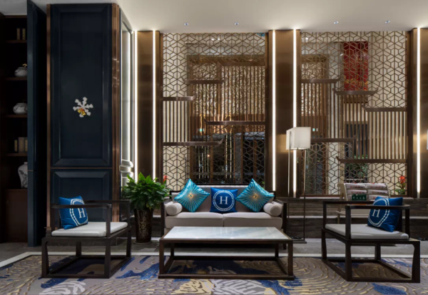 古铜色不锈钢屏风隔断